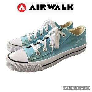 Airwalk light blue low top canvas sneakers shoes women size 8